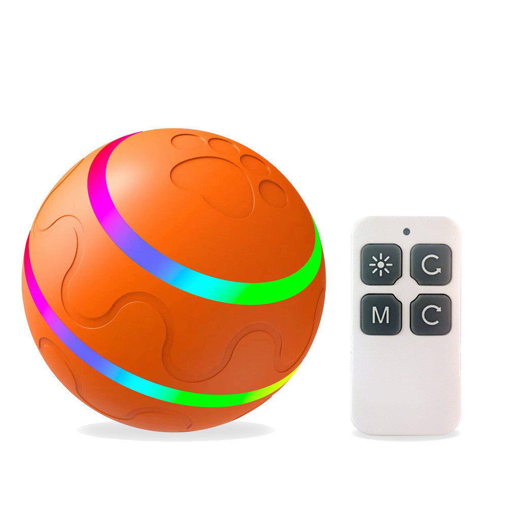 Pet New Cat Wicked Ball Toy Intelligent Ball USB Cat Toys Self Rotating Ball Automatic Rotation Ball - Black & Elva