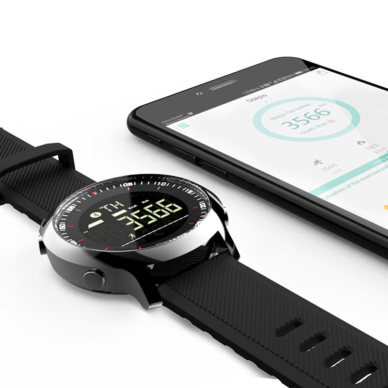 MK18 smart watch bracelet - Black & Elva