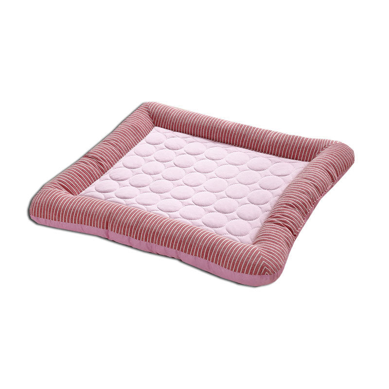 Pet Cooling Pad – Summer Cooling Mat for Dogs & Cats | Reusable Ice Mat for Pets | Breathable & Non-Toxic Cushion - Black & Elva