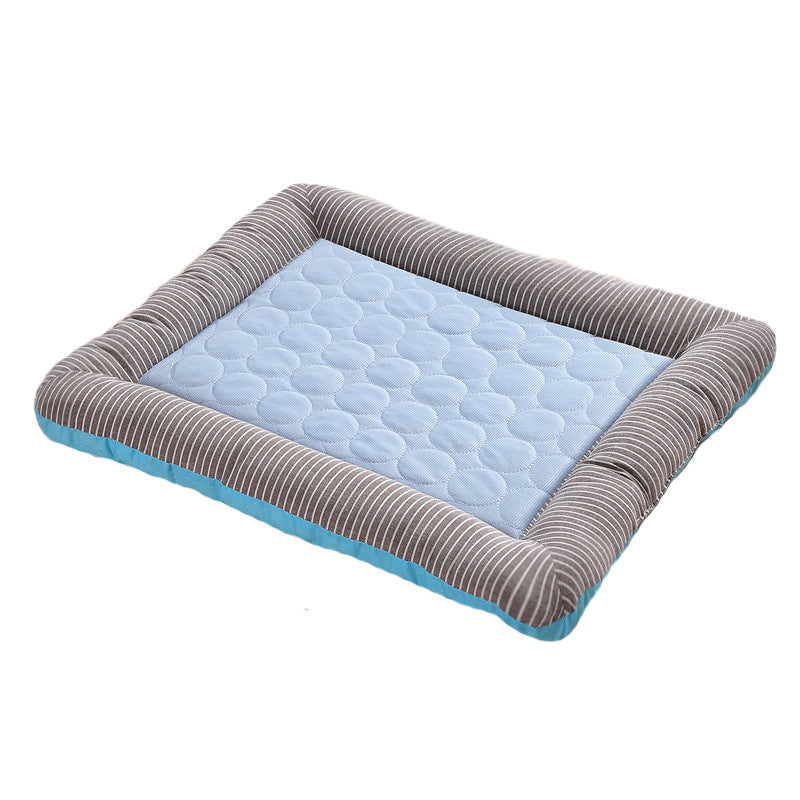 Pet Cooling Pad – Summer Cooling Mat for Dogs & Cats | Reusable Ice Mat for Pets | Breathable & Non-Toxic Cushion - Black & Elva