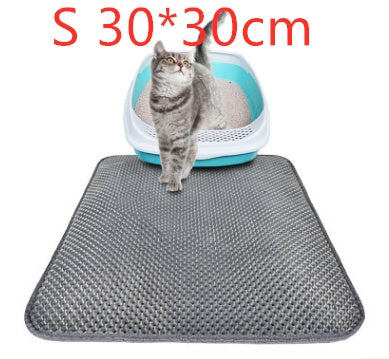 Cat Litter Pad Honeycomb Cat Pad Waterproof Urine Proof Pad Pet Supplies - Black & Elva