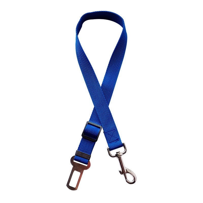 Adjustable Pet Car Seat Belt – Safety Harness Clip for Dogs & Cats - Black & Elva