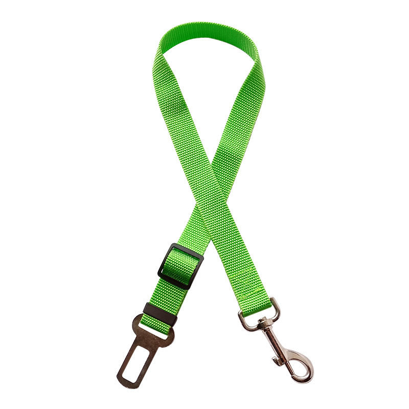 Adjustable Pet Car Seat Belt – Safety Harness Clip for Dogs & Cats - Black & Elva