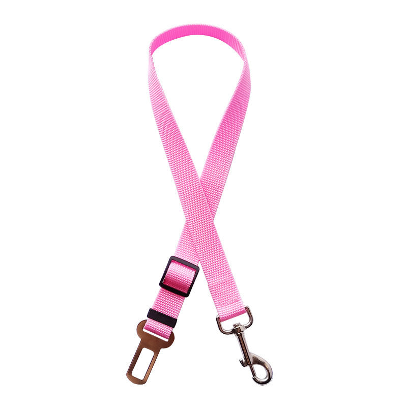 Adjustable Pet Car Seat Belt – Safety Harness Clip for Dogs & Cats - Black & Elva