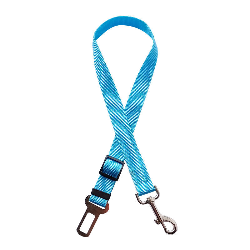 Adjustable Pet Car Seat Belt – Safety Harness Clip for Dogs & Cats - Black & Elva