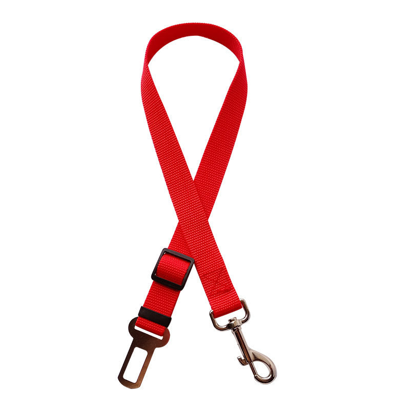 Adjustable Pet Car Seat Belt – Safety Harness Clip for Dogs & Cats - Black & Elva