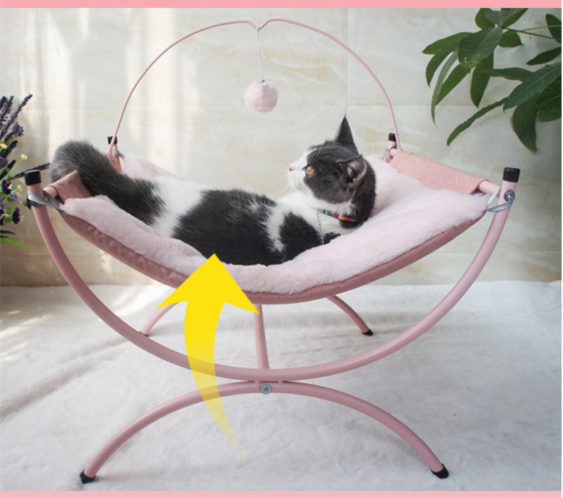 Four Seasons Universal Cat Recliner Cat Bed - Black & Elva