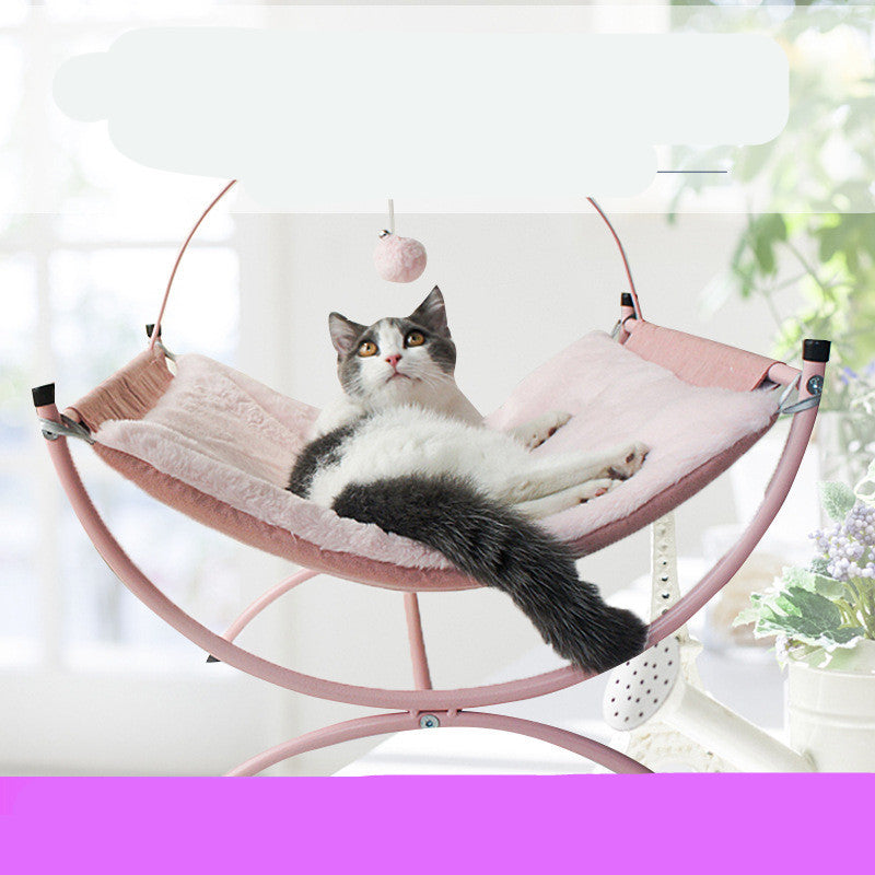 Four Seasons Universal Cat Recliner Cat Bed - Black & Elva