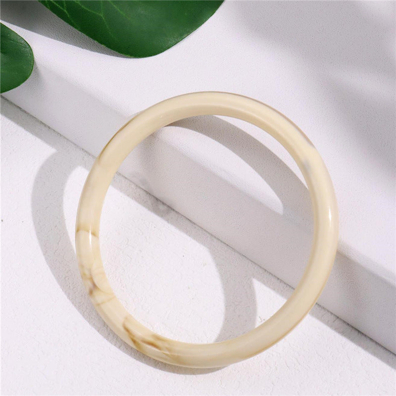 Geometric Irregular Acrylic Simple Bracelet Bracelet For Women - Black & Elva