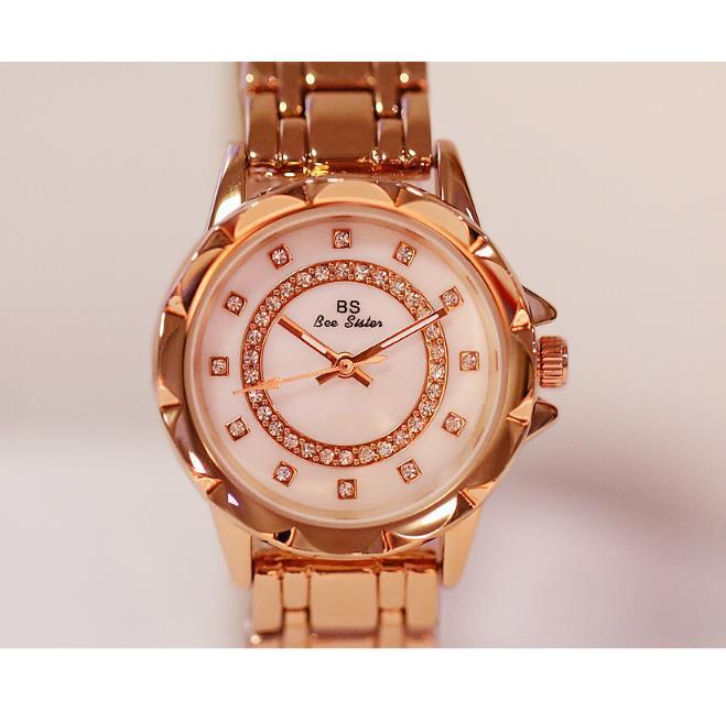 BS new watch diamond Women's Watch - Black & Elva