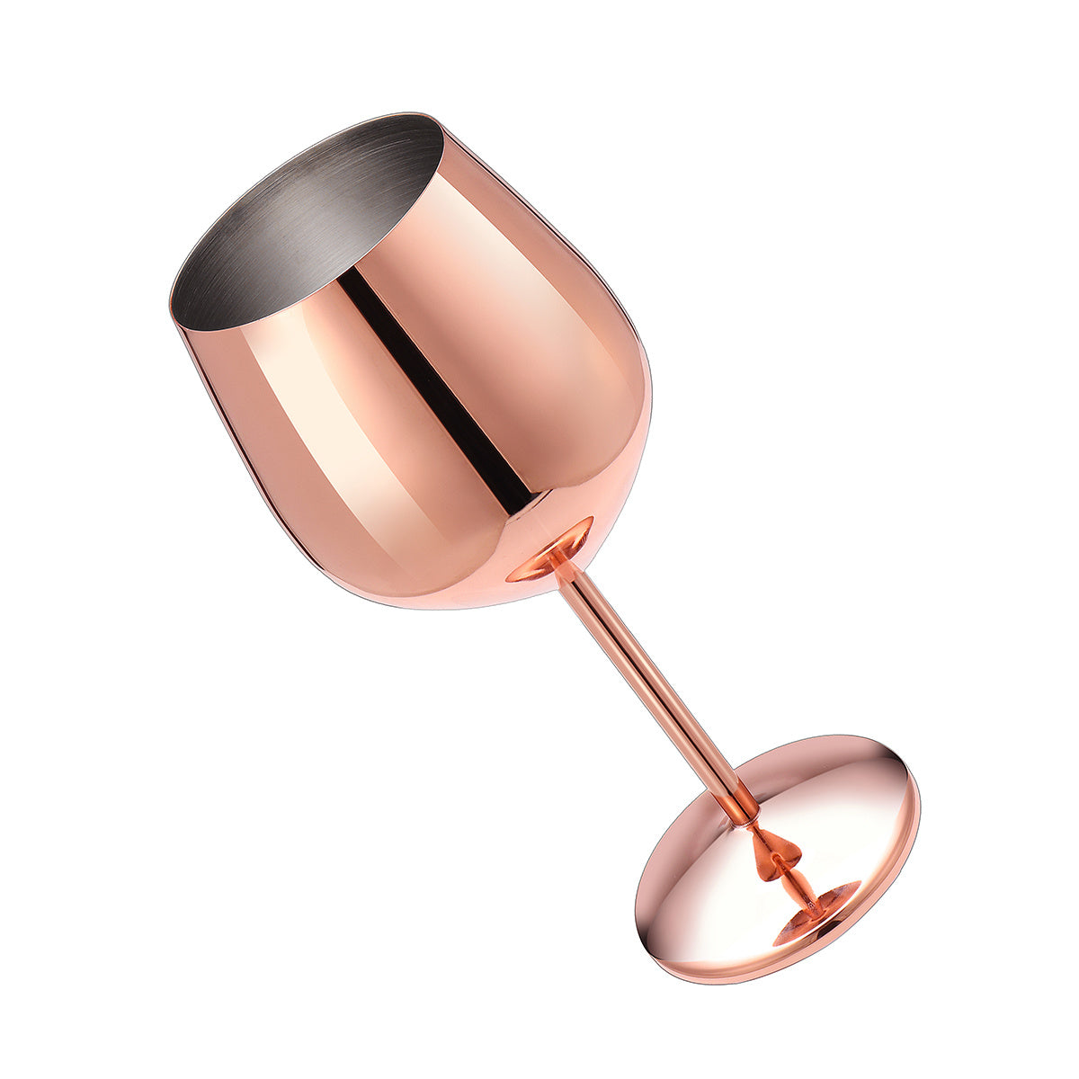 Stainless steel wine glass - Black & Elva