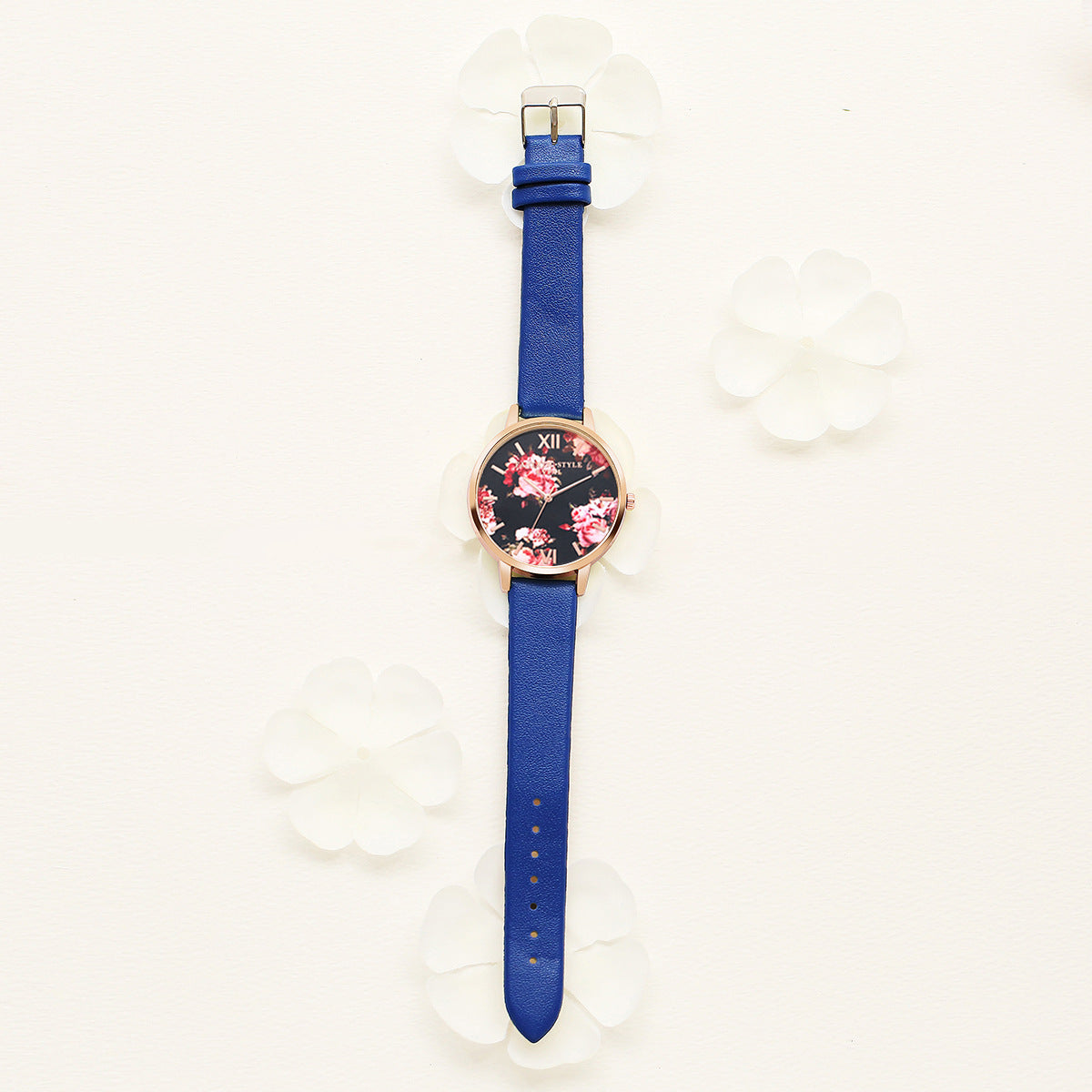 Lvpai Marke Frauen Armband Uhr Mode Rose Gold Blumen Leder Einfache Frauen Kleid Uhren Luxus Business Geschenk Uhr Uhr - Black & Elva