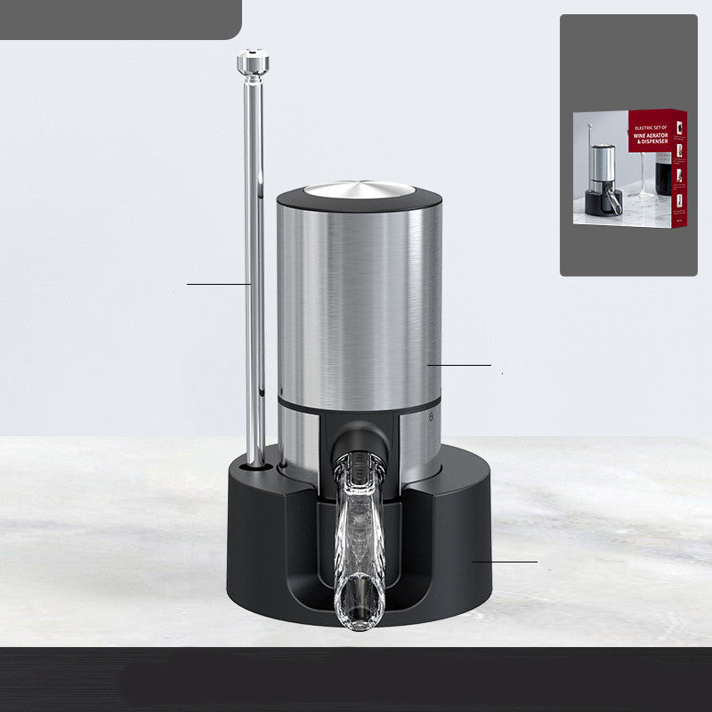 Fashion Personality Instant Decanting Function Decanter - Black & Elva
