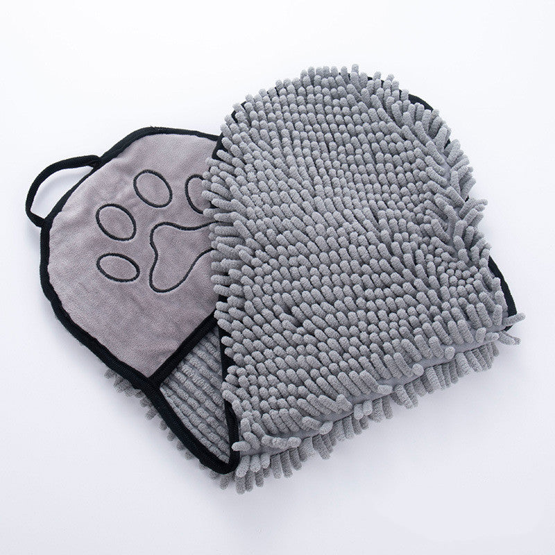 Super Absorbent Microfiber Pet Towels - Black & Elva