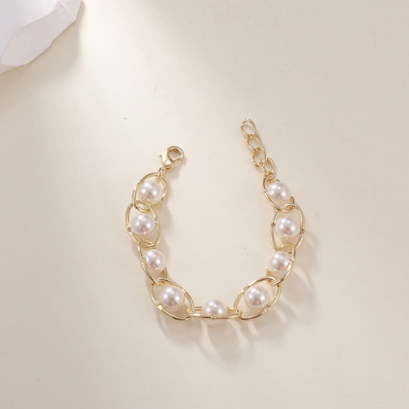 Fashionable All-match Natural Crystal Bracelet - Black & Elva