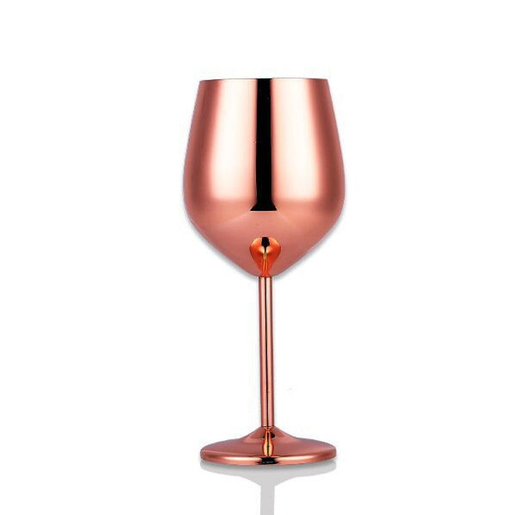 Stainless steel wine glass - Black & Elva