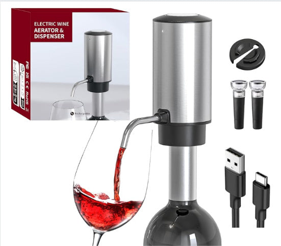 Fashion Personality Instant Decanting Function Decanter - Black & Elva