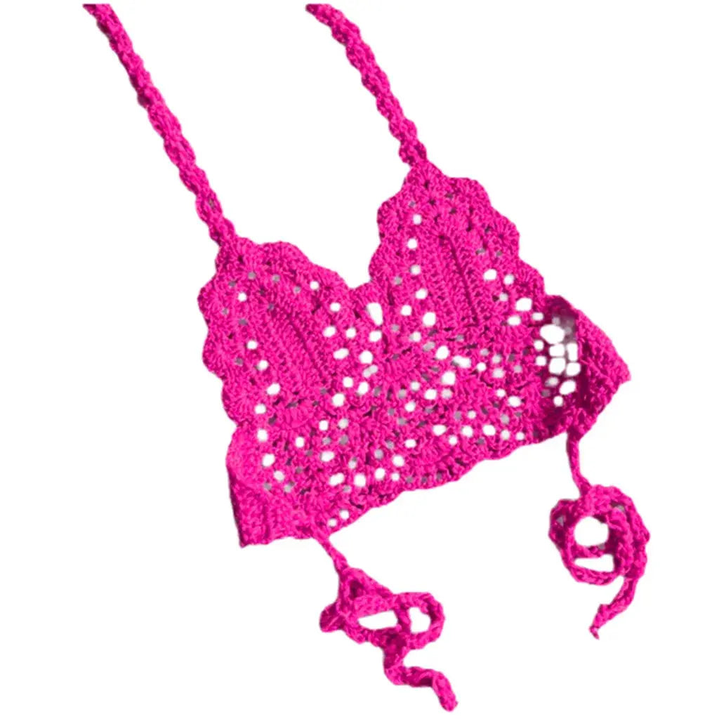 Kids Crochet Swimsuit - Black & Elva