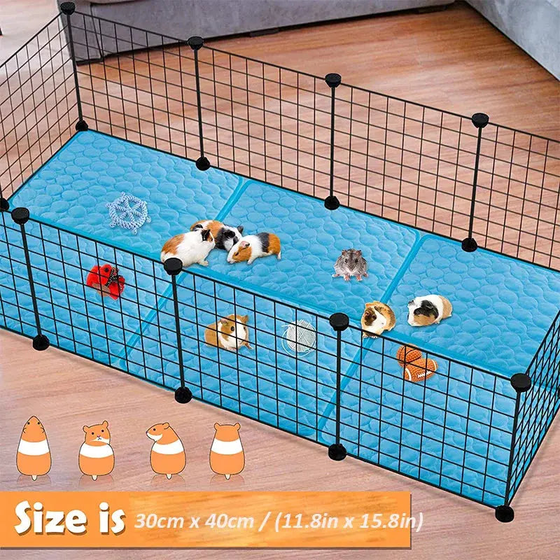 Cooling Guinea Pig Cage Liner - Black & Elva