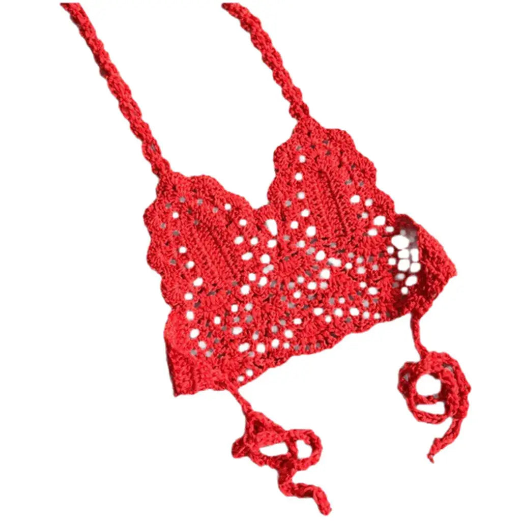 Kids Crochet Swimsuit - Black & Elva