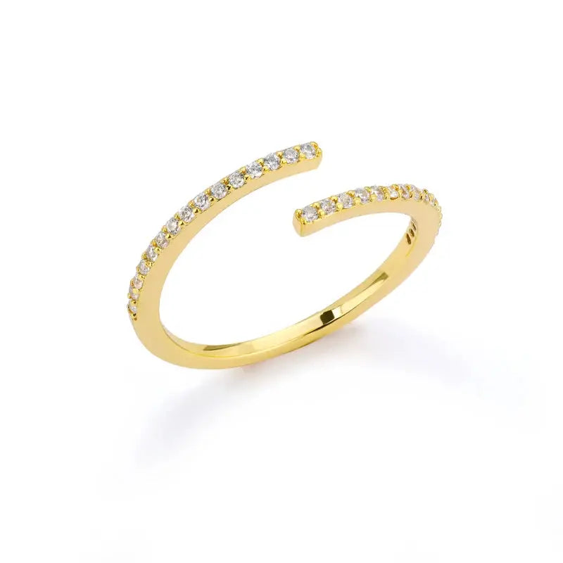 Simple Zircon Ring - Black & Elva