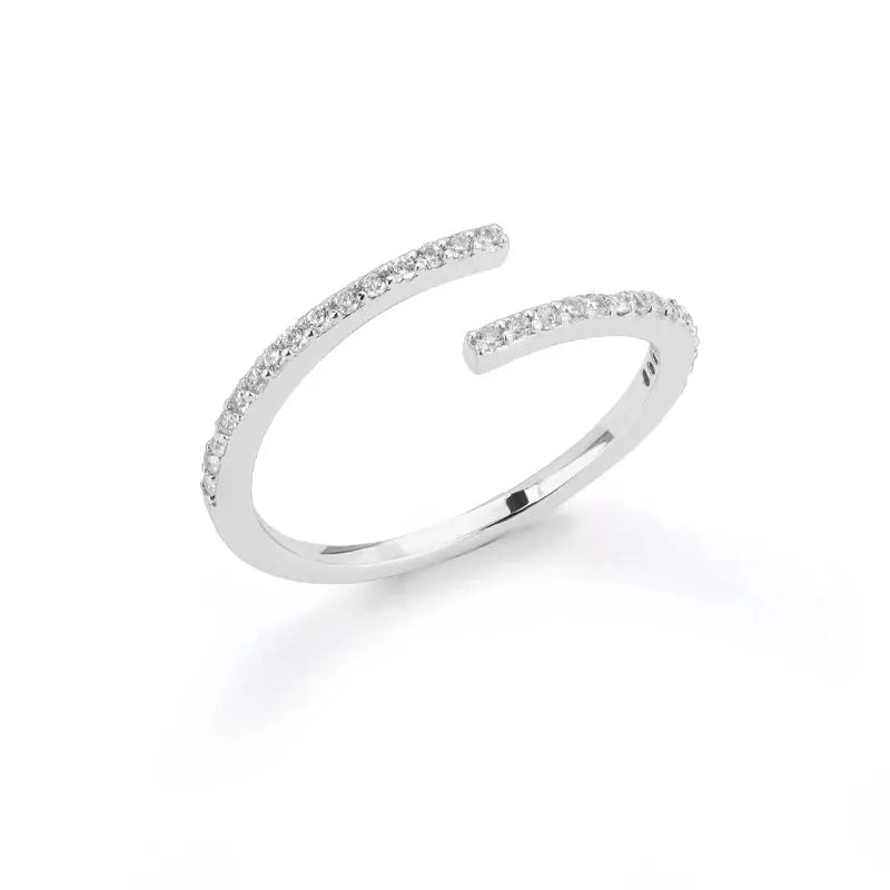 Simple Zircon Ring - Black & Elva