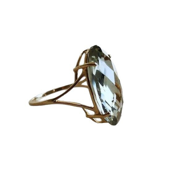 New Four-claw Oval High-grade Ring - Black & Elva