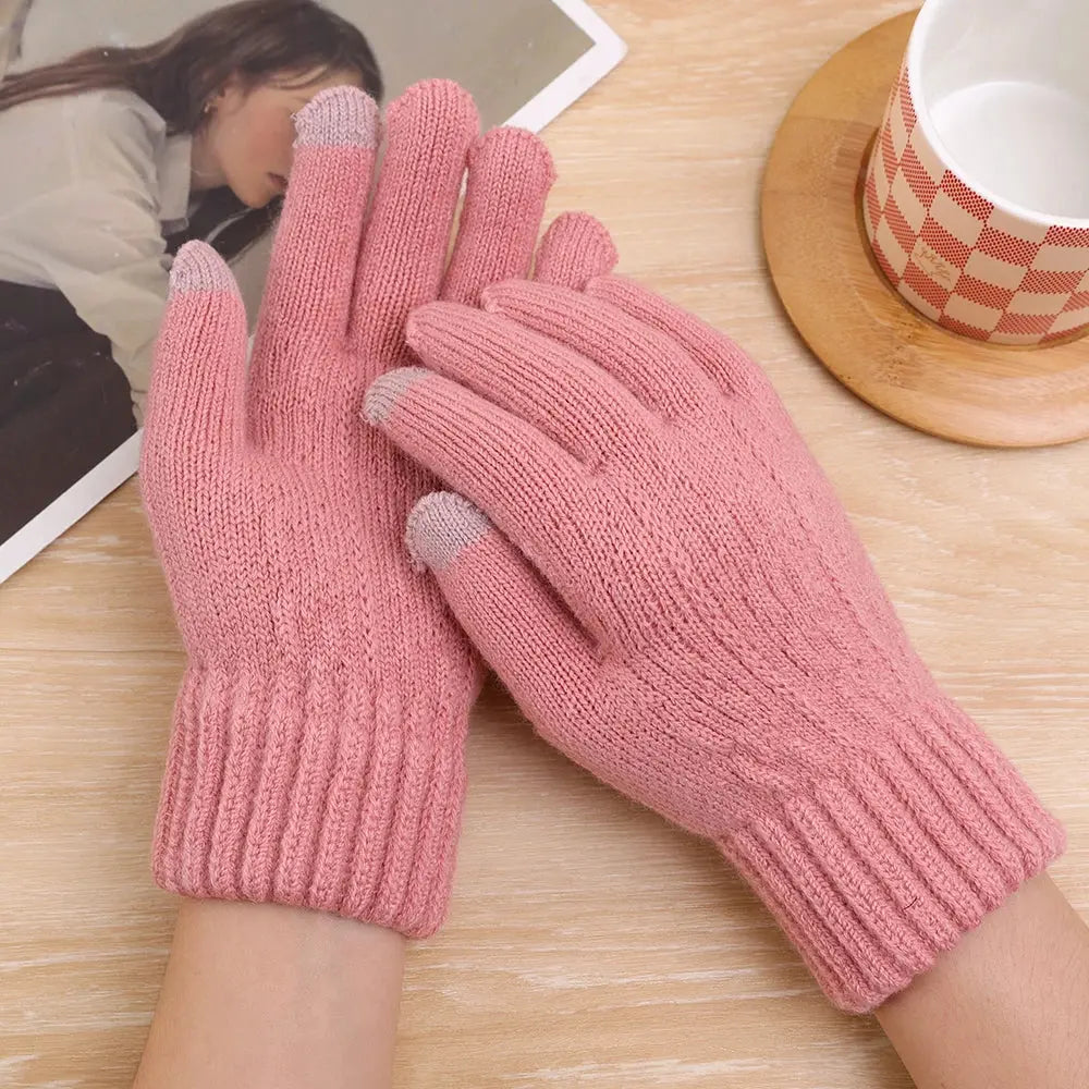 Men's Touchscreen Winter Gloves - Black & Elva