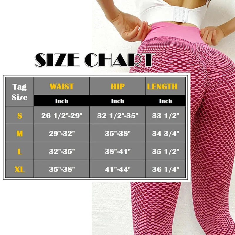 Scrunch Butt Gym Leggings - Black & Elva