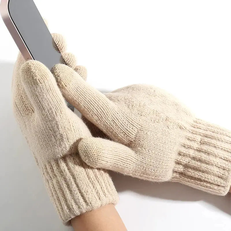 Men's Touchscreen Winter Gloves - Black & Elva