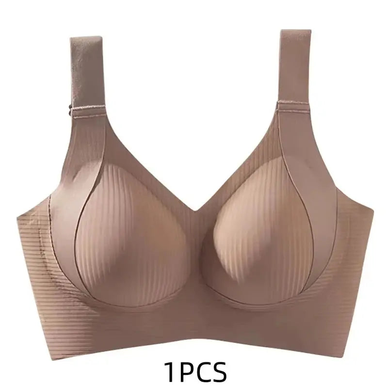 Seamless Wireless Sleep Bra - Black & Elva