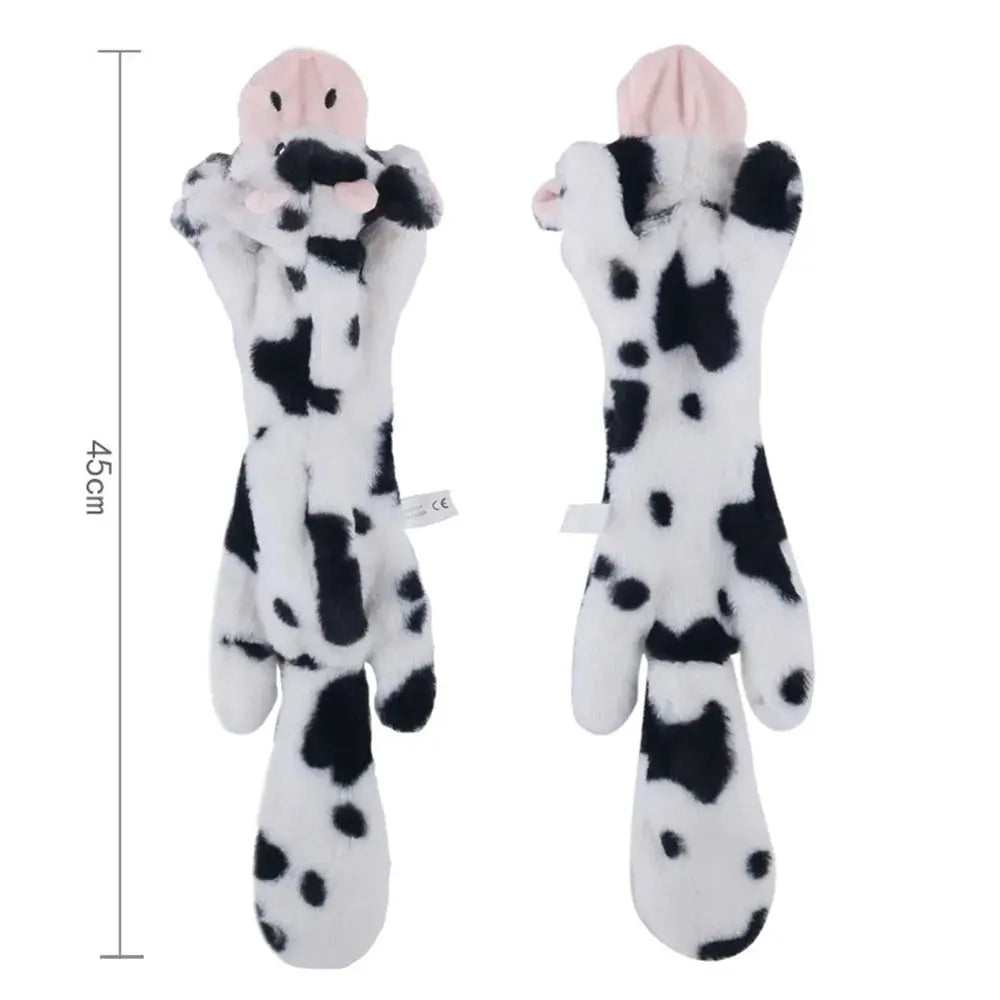 Stuffingless Squeaky Dog Toy - Black & Elva