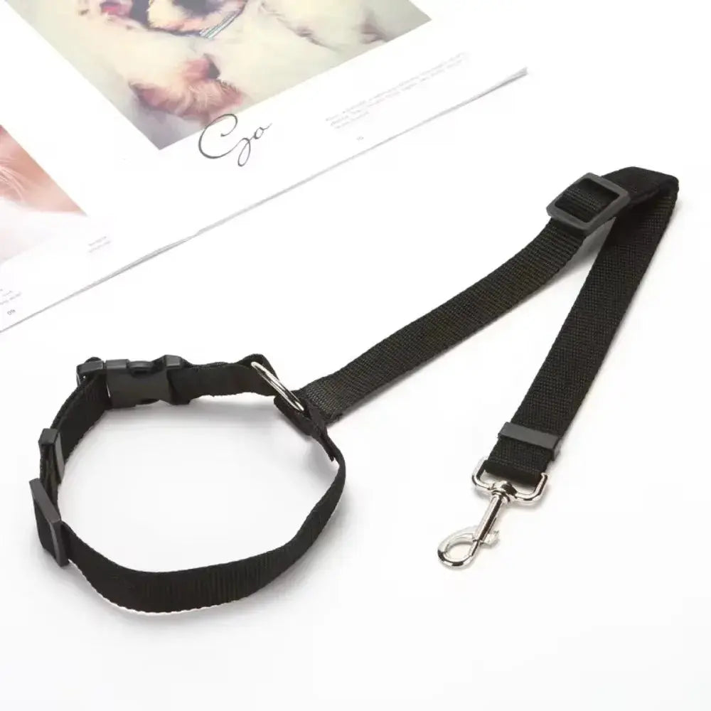Dog Car Seat Belt - Black & Elva