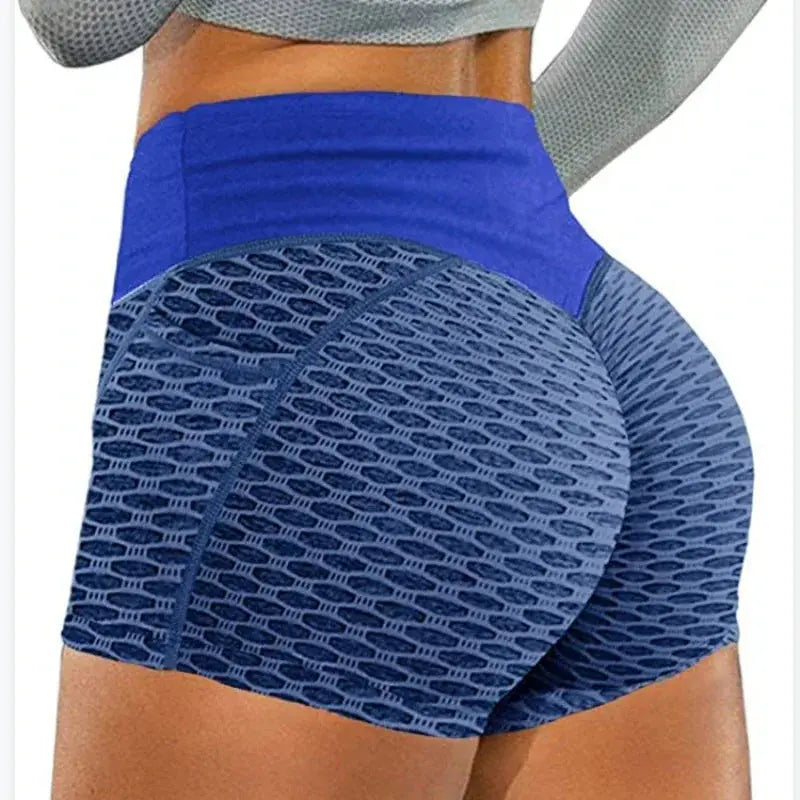 Honeycomb Hip Lift Shorts - Black & Elva