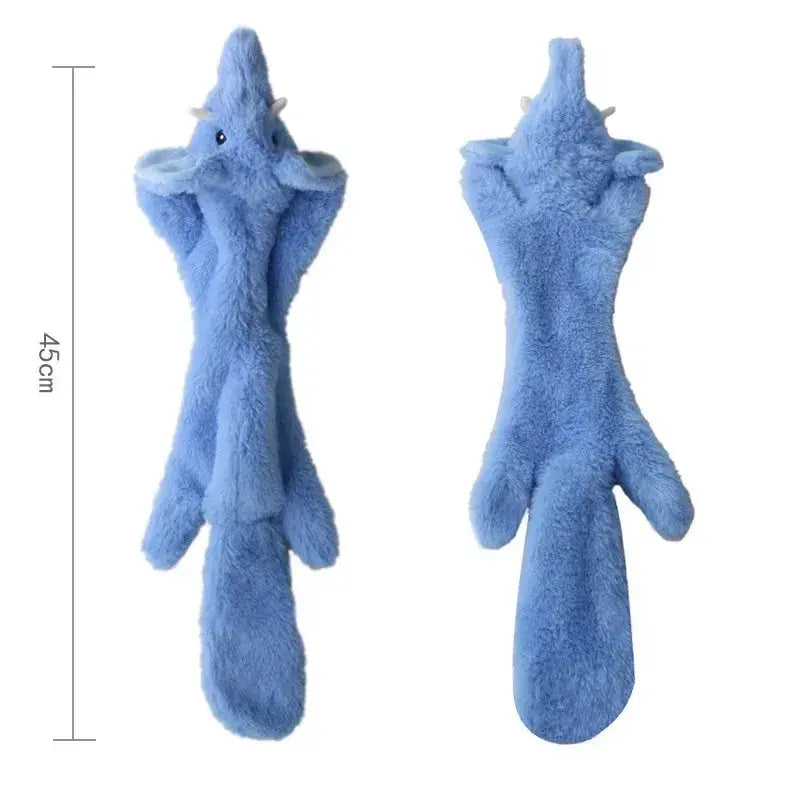 Stuffingless Squeaky Dog Toy - Black & Elva