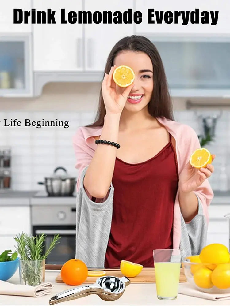 Manual Lemon Juicer Clip - Black & Elva
