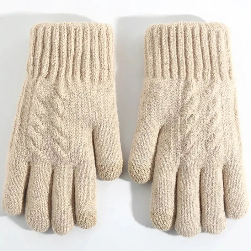 Men's Touchscreen Winter Gloves - Black & Elva