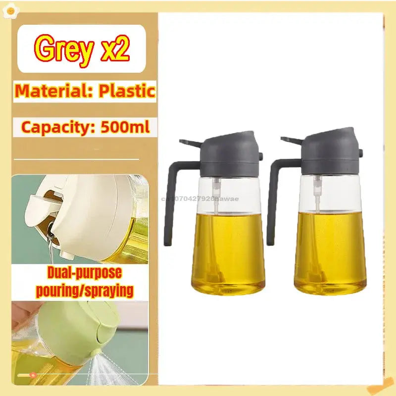2in1 Oil Spray Bottle - Black & Elva