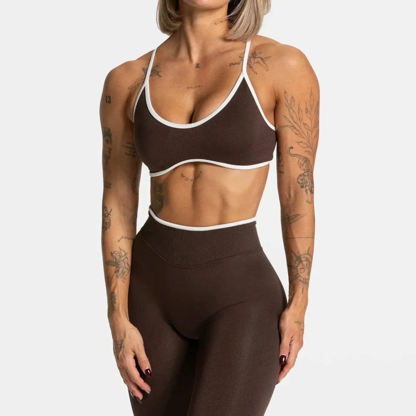 Sexy Backless Sports Bra - Black & Elva
