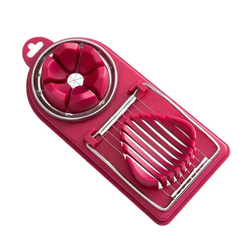Multifunctional Stainless Steel Egg Slicer - Black & Elva