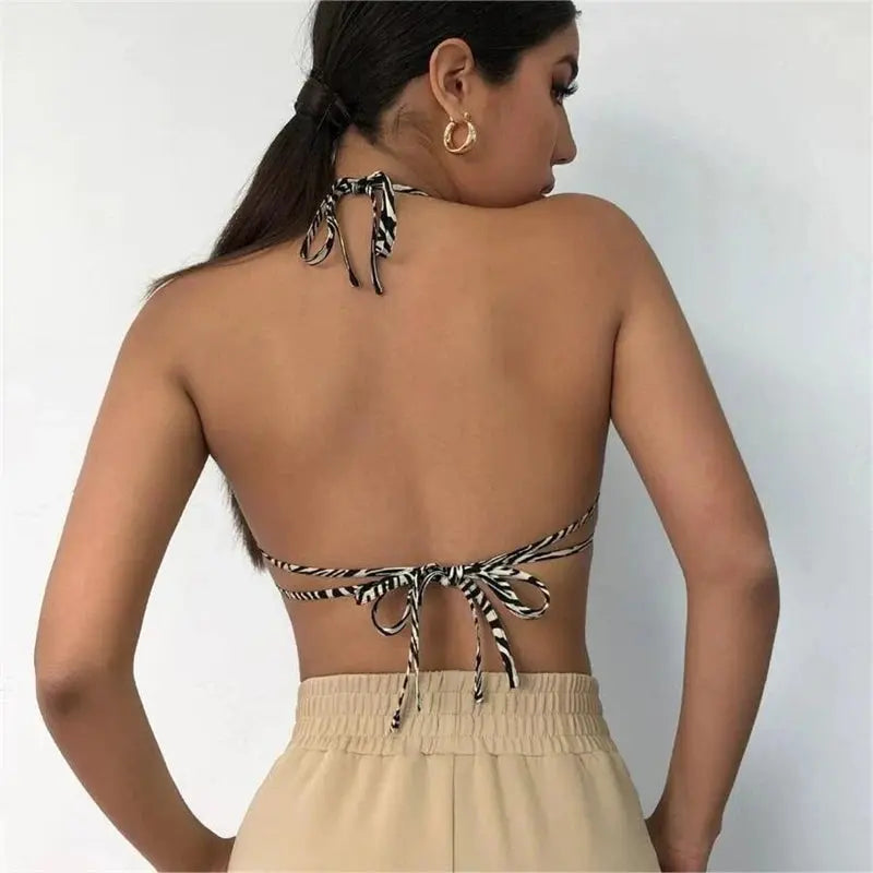 Leopard Print Corset Top - Black & Elva