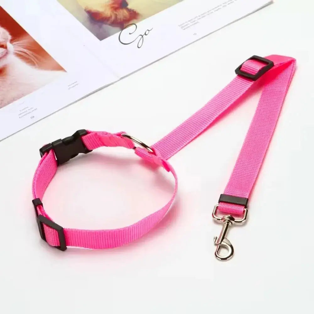 Dog Car Seat Belt - Black & Elva