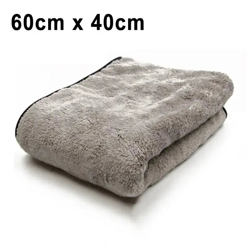 Microfiber Car Wash Towels Set - Black & Elva