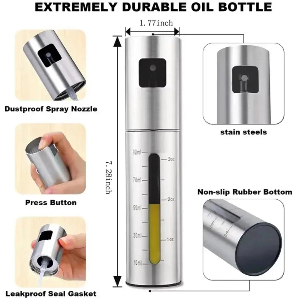 Olive Oil Spray Bottle - Black & Elva