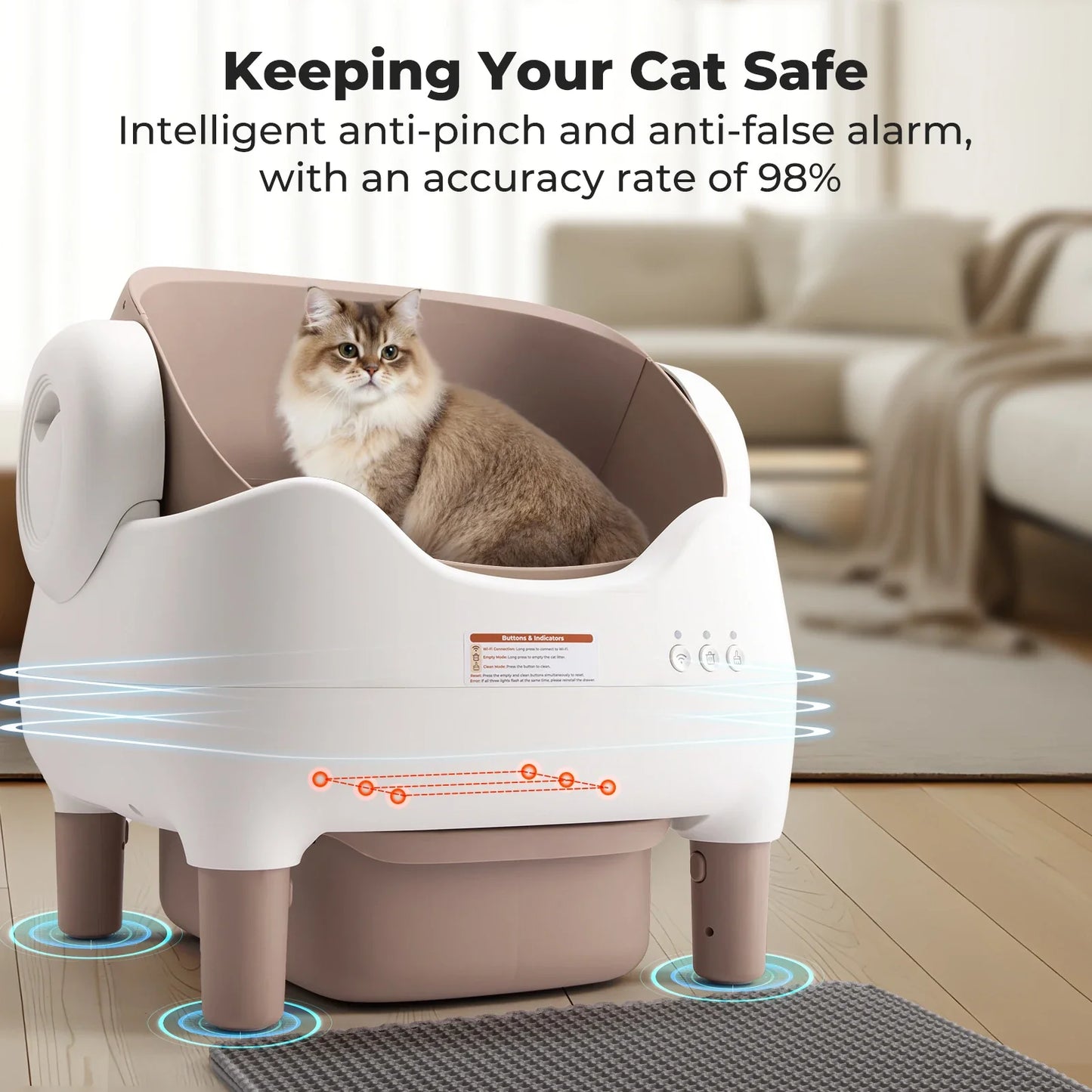 Automatic Self Cleaning Litter Box