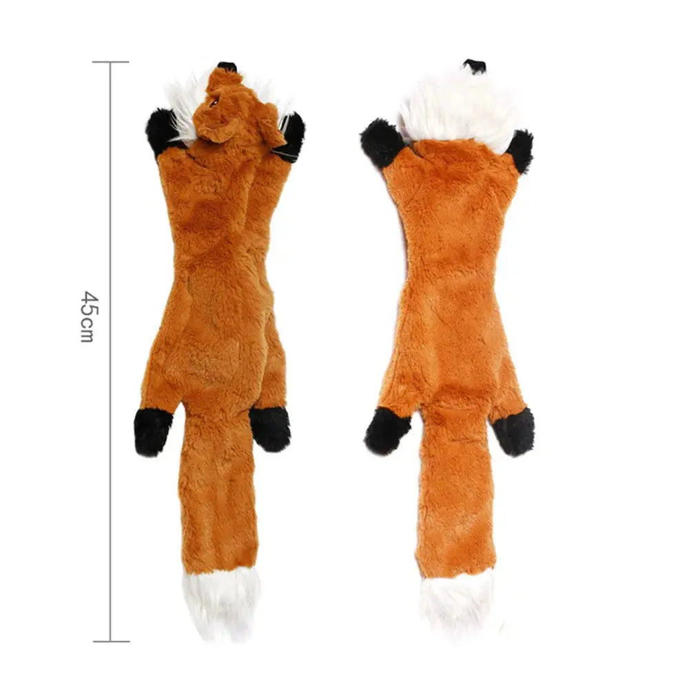 Stuffingless Squeaky Dog Toy - Black & Elva