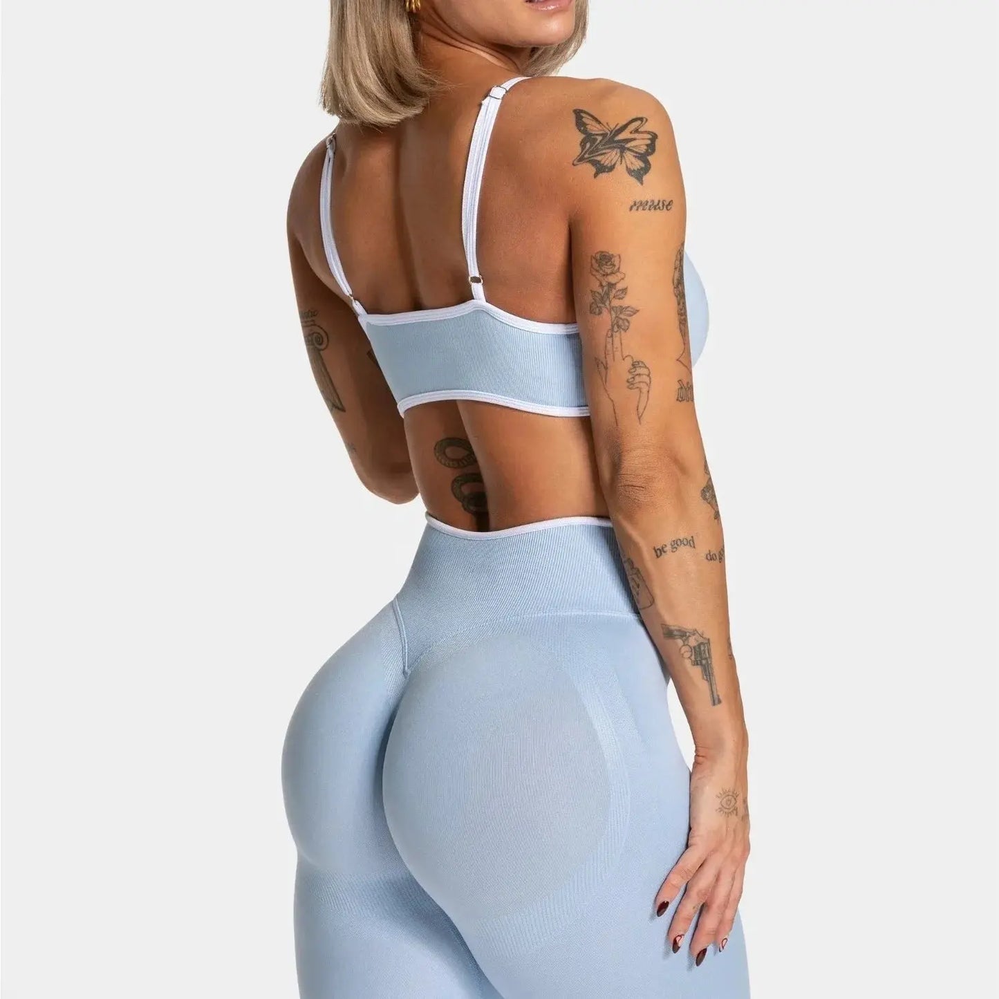 Sexy Backless Sports Bra - Black & Elva