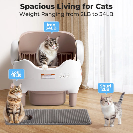self cleaning cat litter box automatic