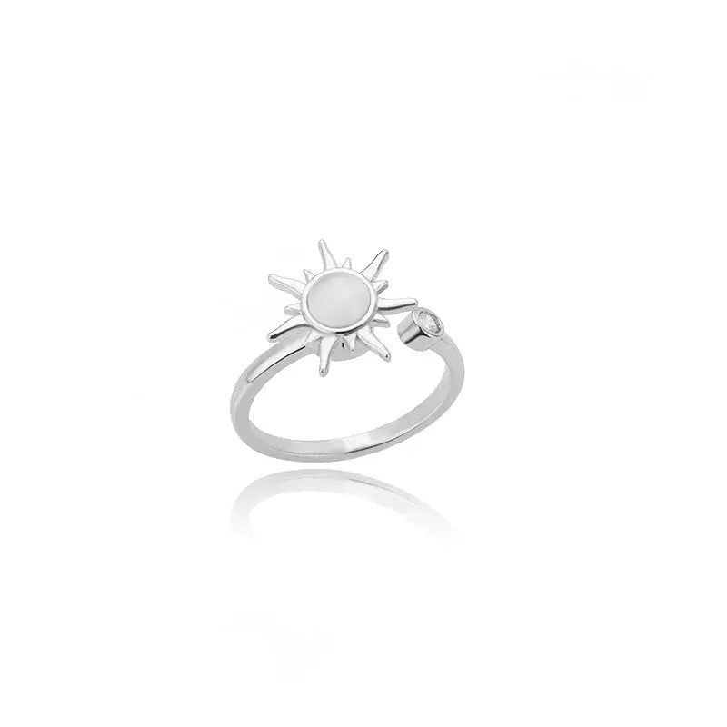 Rotatable Clover Ring - Black & Elva