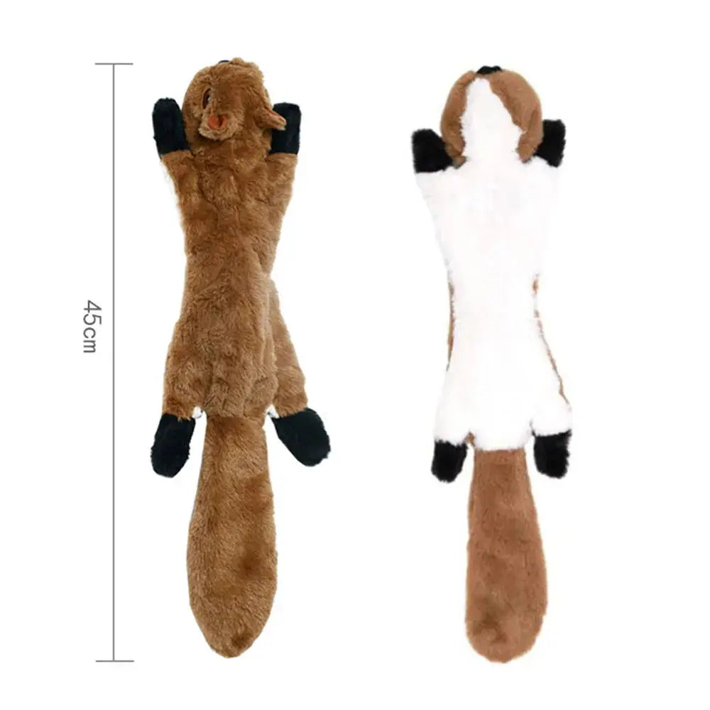 Stuffingless Squeaky Dog Toy - Black & Elva
